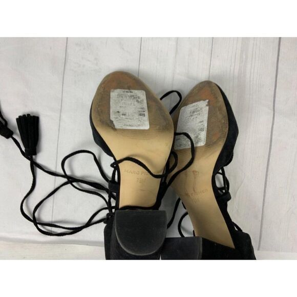 Marc Fischer Black Suede AnKle Shoes. Sz 7.5M - Picture 3 of 4